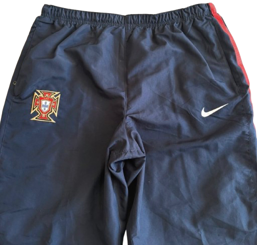 Nike Portugal Trainingshose Navy – Vintage Track Pants mit Wappen (L)