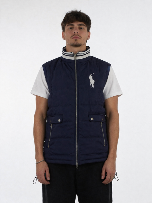 Vintage Polo Ralph Lauren Puffer Vest Navy (L)