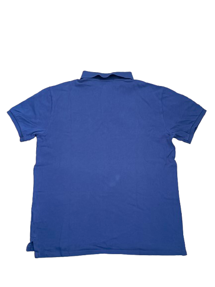 Polo Ralph Lauren Polo Shirt Blau – Big Pony Logo Rot, Custom Fit (L)