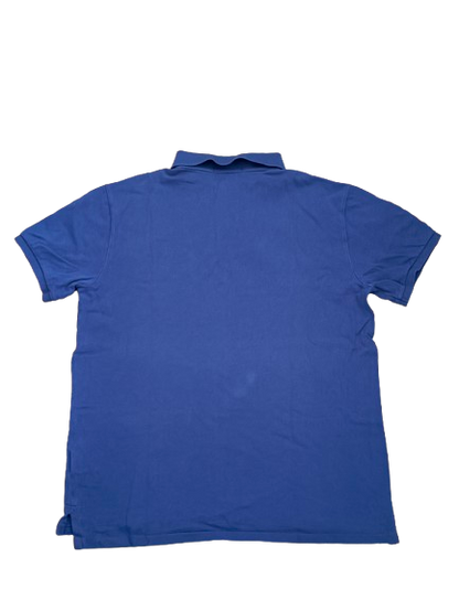 Polo Ralph Lauren Polo Shirt Blau – Big Pony Logo Rot, Custom Fit (L)